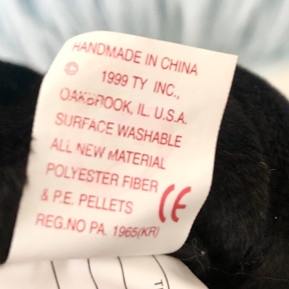 TY Beanie Baby, The End, Black, Bear, Vintage, 1999, Very Nice‎ Condition - Picture 11 of 11